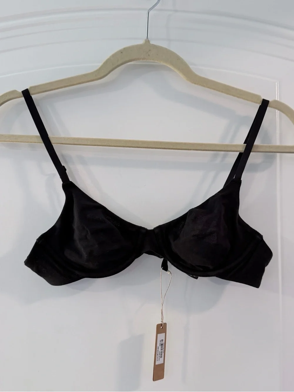 SKIMS Fits Everybody Unlined Demi Bra - NWT - Onyx - 34A - Picture 5 of 6